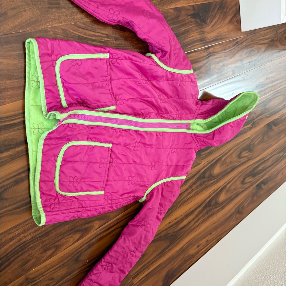 Pink and Green Quilted Jacket